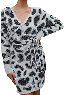 Gonna Abito Vestito Jumpsuit Mini Abito a Manica Lunga con Stampa Leopardo Sexy Senza Spalline da Donna Tulle Bambina Camicia Sportiva Taglie Forti Elegante da Mare