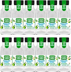 Kit 12x Água De Coco Integral Campo Largo Garrafa 250 Ml Natural Sem Conservante Fardo