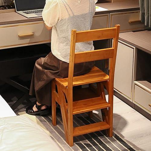 Miniatura 3 de Escalera de escalera plegable, silla de escalera, portátil, plegable, resistente, antideslizante, escalera multifunción, para Biblioteca,