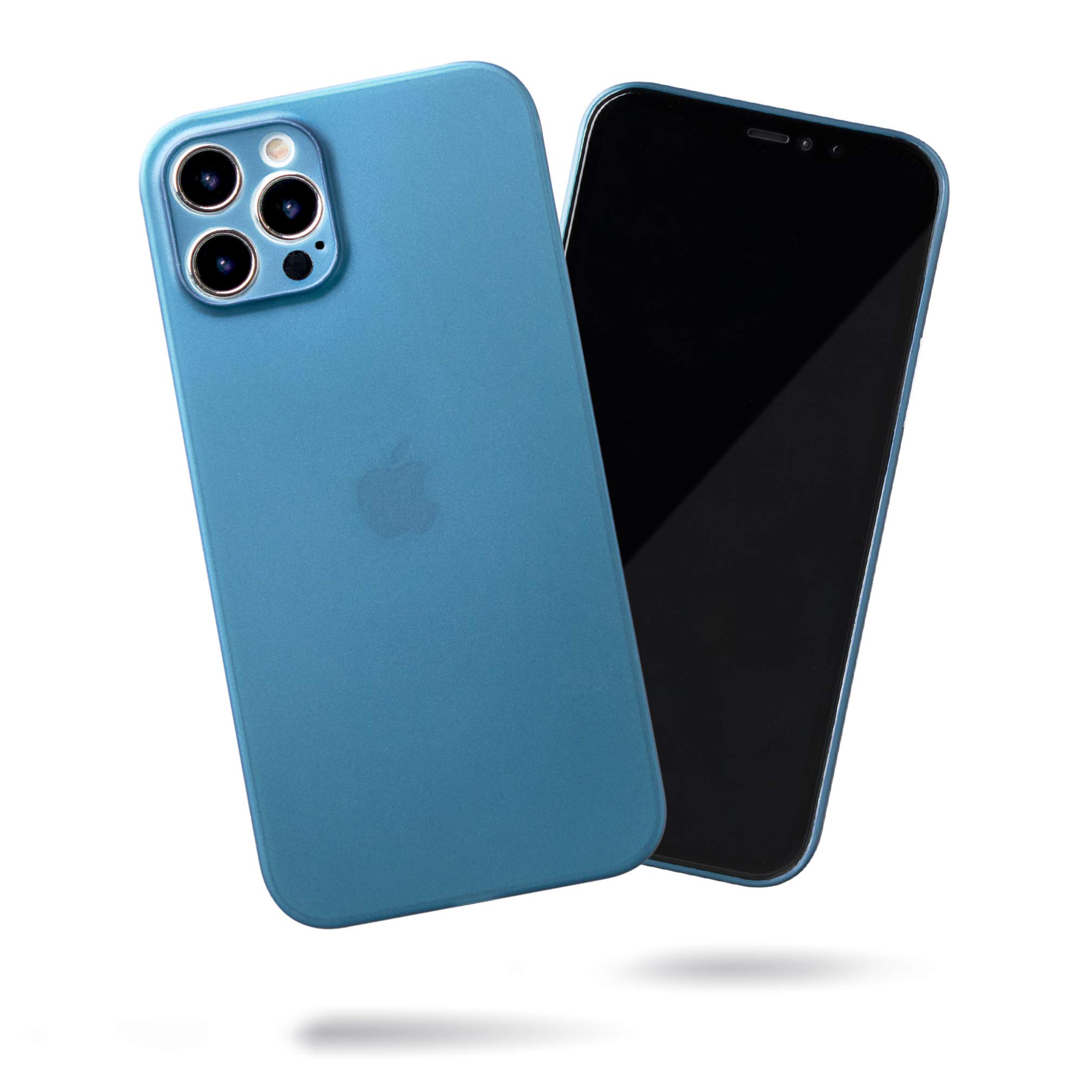 SteepLab Super Slim Minimalist Case - The Ultra Thin Case for iPhone 12 Pro Max (2020, 6.7" Screen) (Frost Metallic Blue)