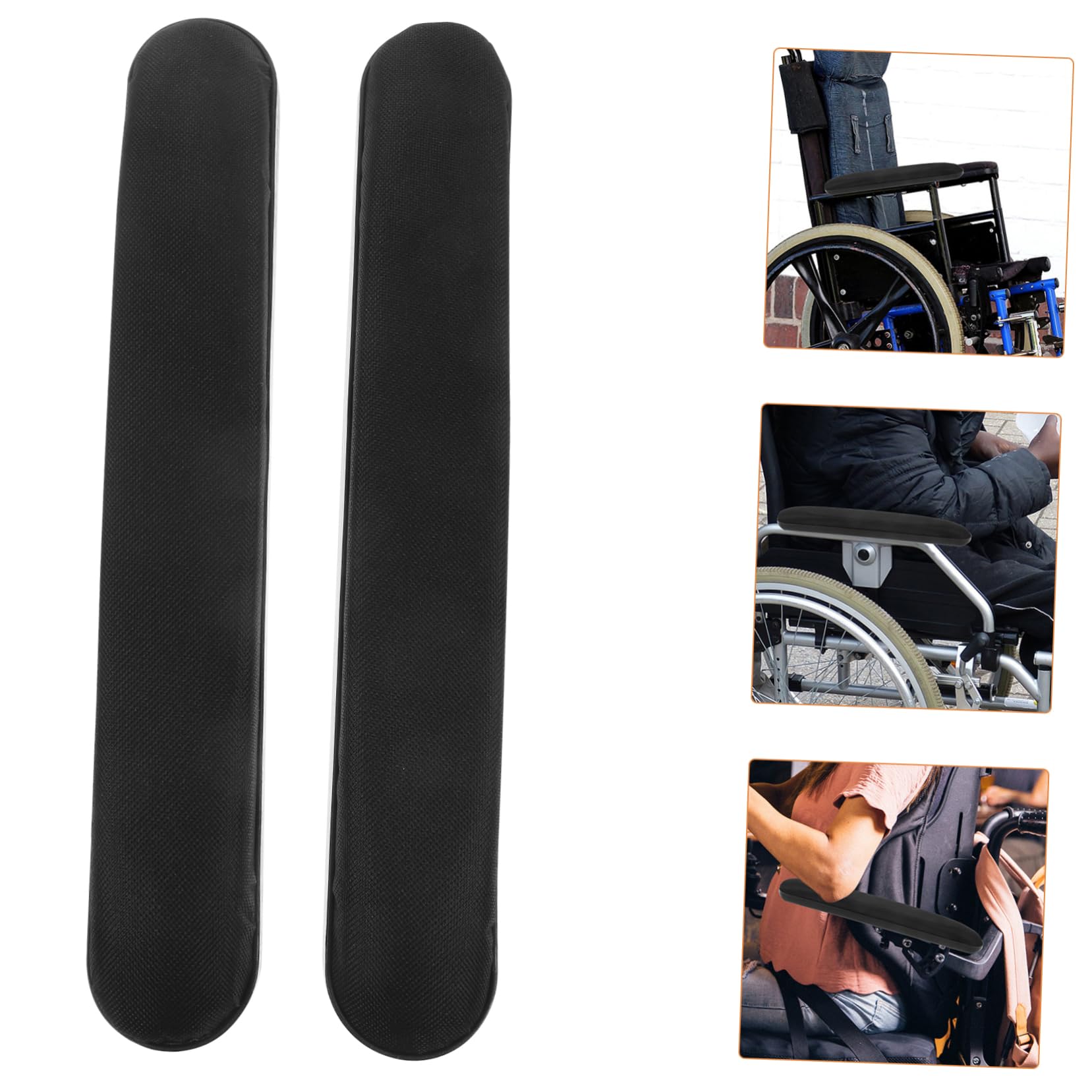 DOITOOL 5 Pares Almohadillas de Repuesto Reposabrazos Material Antideslizante Accesorios Mayor y Seguridad Oficina