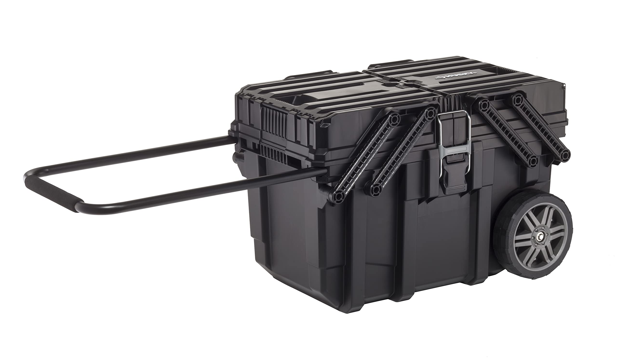 Keter- Caja de Herramientas, carro horizontal con ruedas, ‎65 x 42 x 38 cm Color Negro