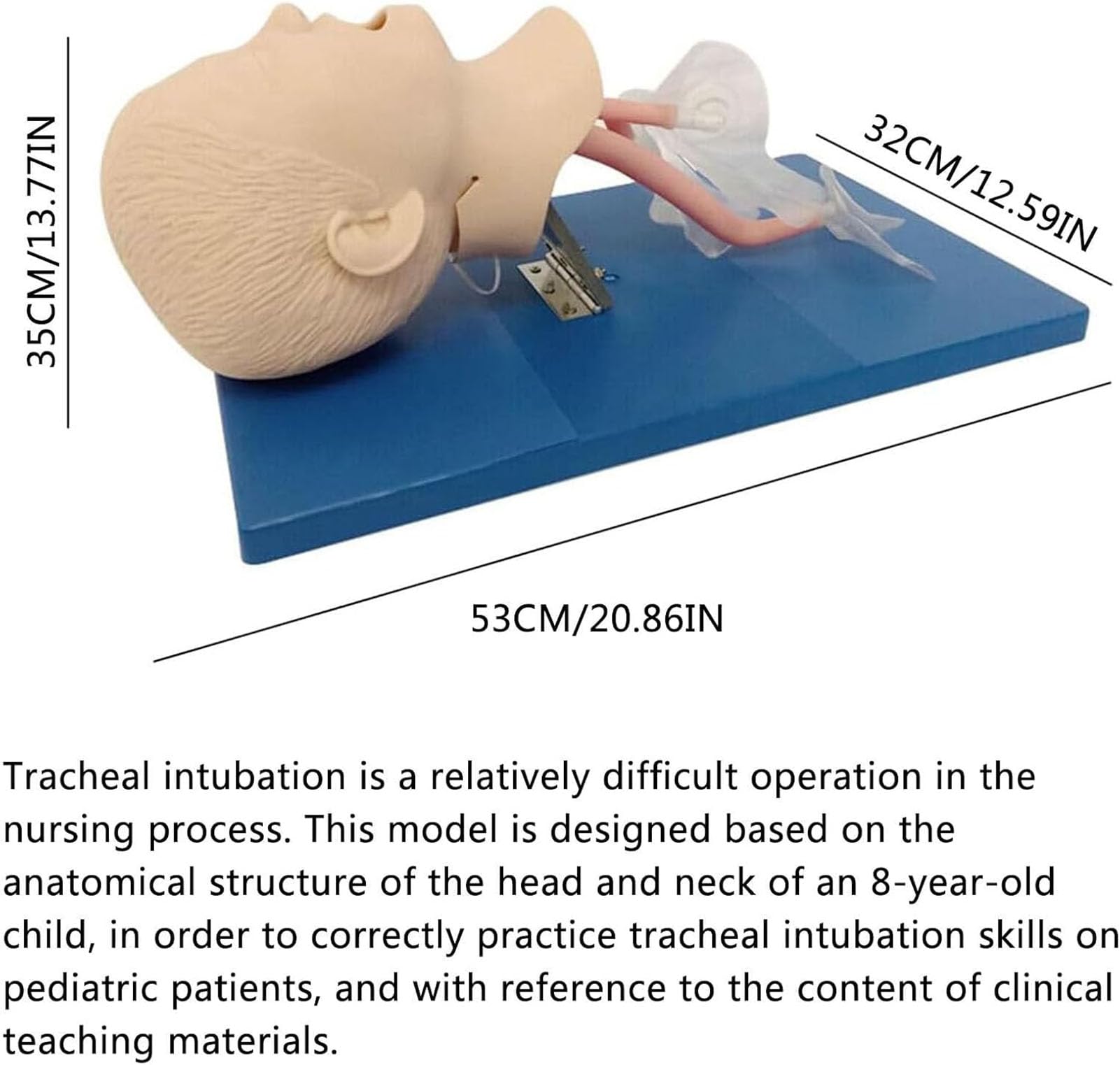 Simulatore Didattico Per La Gestione Delle Vie Aeree Pediatriche - Manichino Per Intubazione,Studio Di Addestramento Orale E Nasale,Simulatore Didattico Per La Cura Tracheale Del Neonato - Kit Di Supp