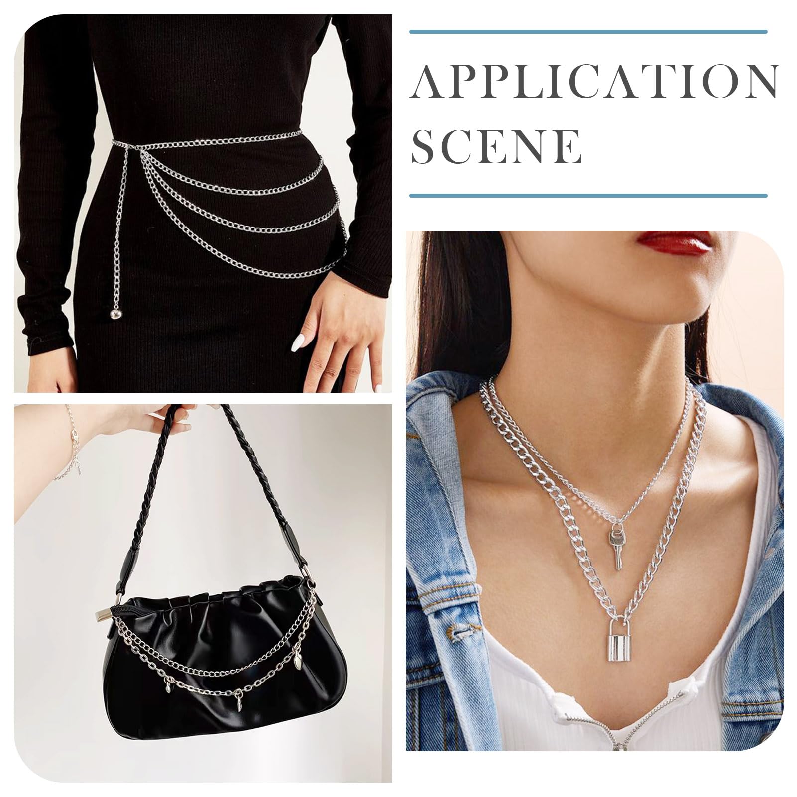 Amazon.com: Beadthoven 32.8ft Aluminium Curb Chain Roll 6mm Wide