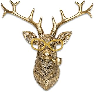 Animal Heads Wall Decor Resin Animals Sculptures Head Wall Hanging Decor...