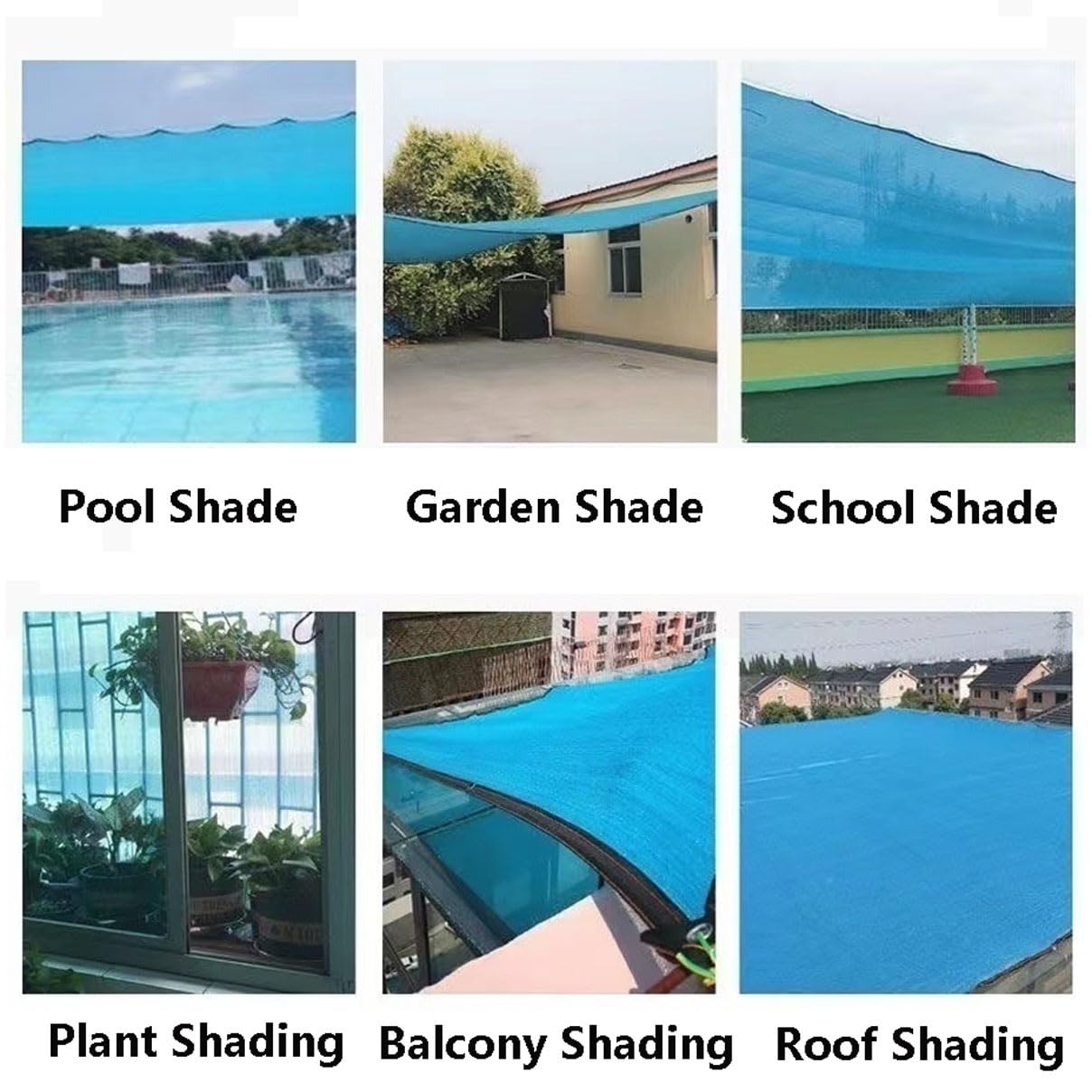 Red antihojas para Piscina,Cubierta de Red Rectangular de Hojas para Piscina Malla Fina Cobertor Piscina Invierno con Ojales Evita Hojas y Suciedad Granulada(Blue,5x5m(16.4x16.4ft))