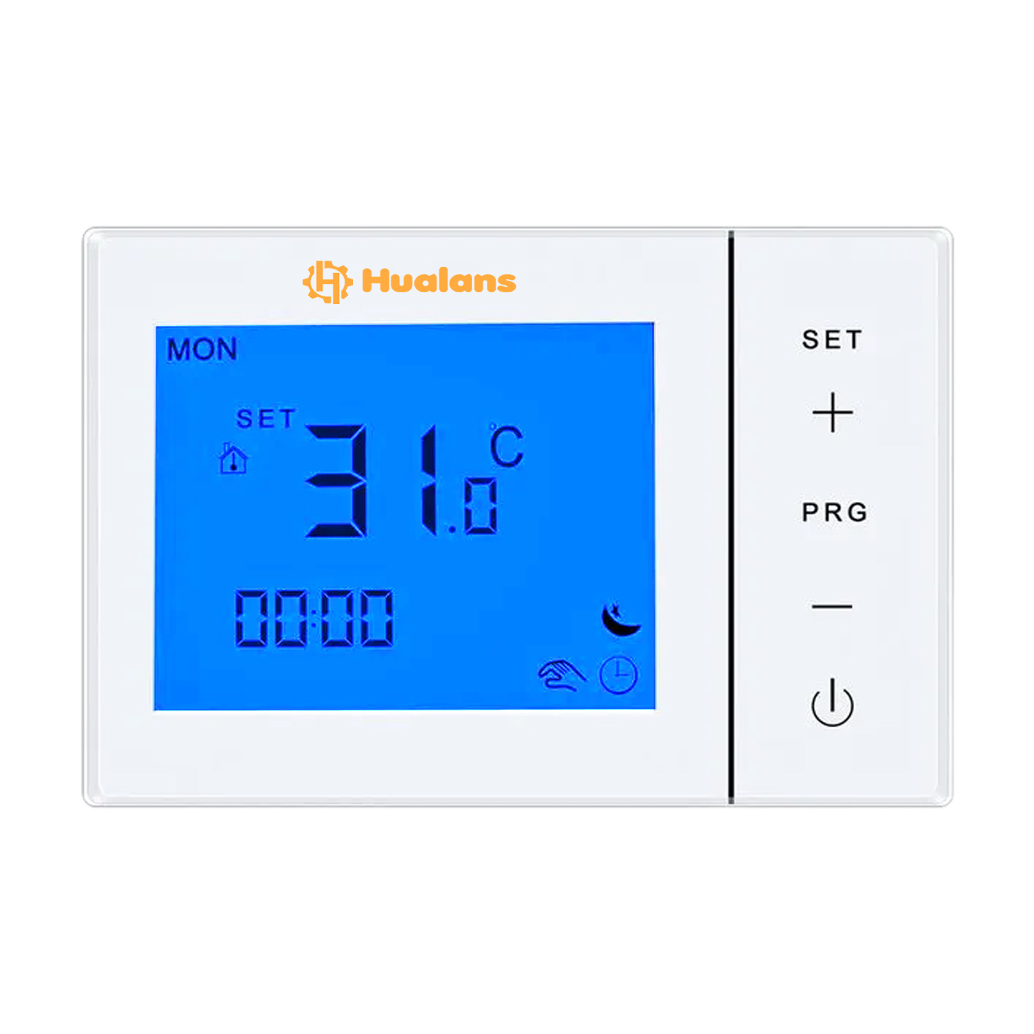 Termostato Programmabile A Parete LCD – Regolazione Intelligente 5-40°C, Programmazione 5+2/6+1/7 Giorni, Blocco Bambini, Alimentazione A Batteria O USB