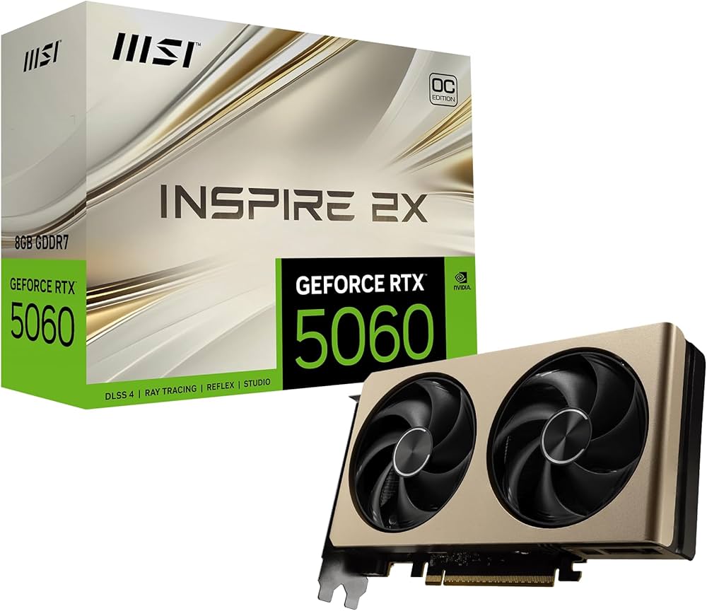 Amazon.in: Buy MSI GeForce RTX 5060 8G Inspire 2X OC Graphic Card