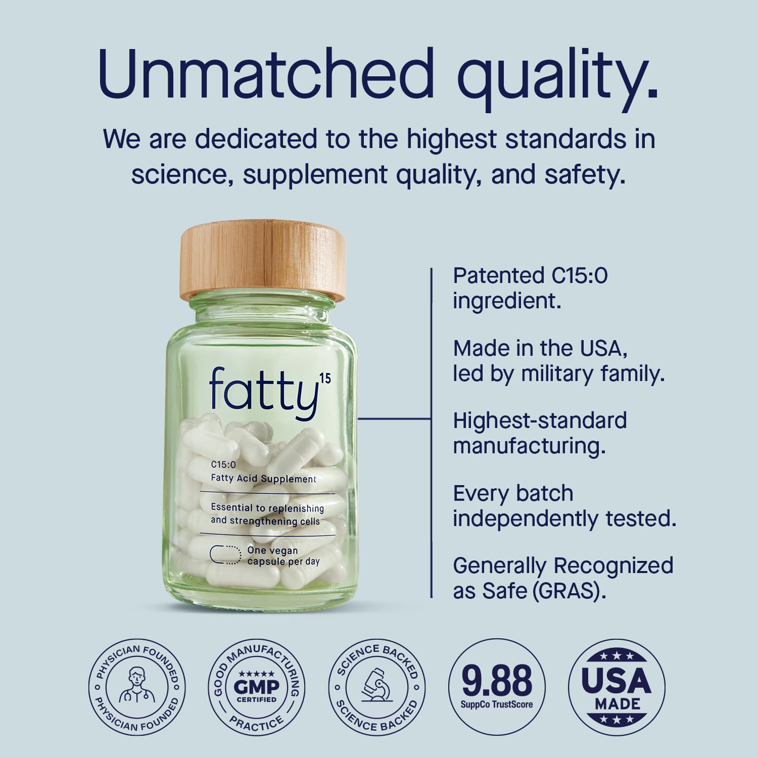 Fatty15 C15:0 Pentadecanoic Acid Healthy Aging Supplement - 6 Month Supply — Amazon image 4