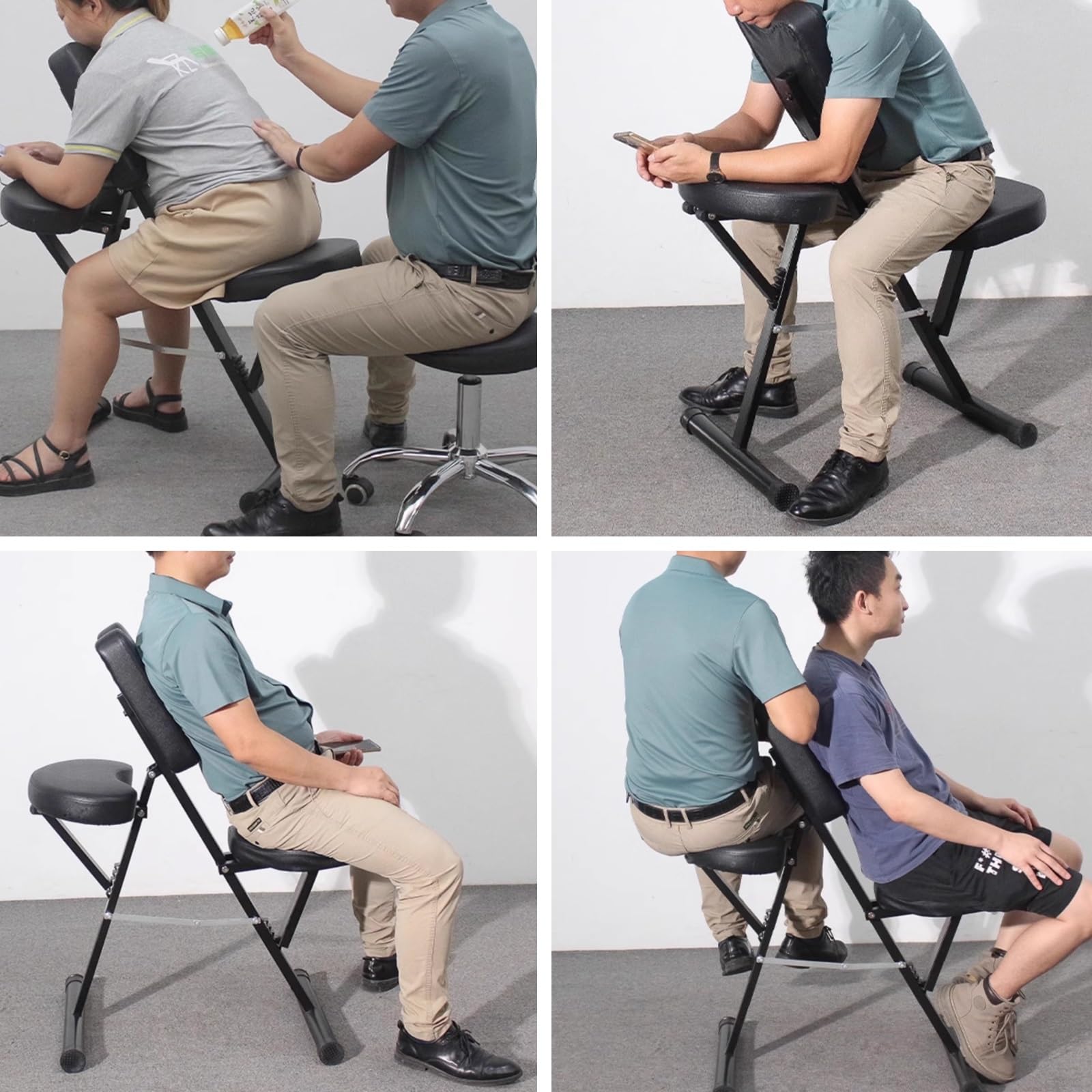 Amazon.co.jp: 調節可能なタトゥー折りたたみ椅子、マッサージチェア