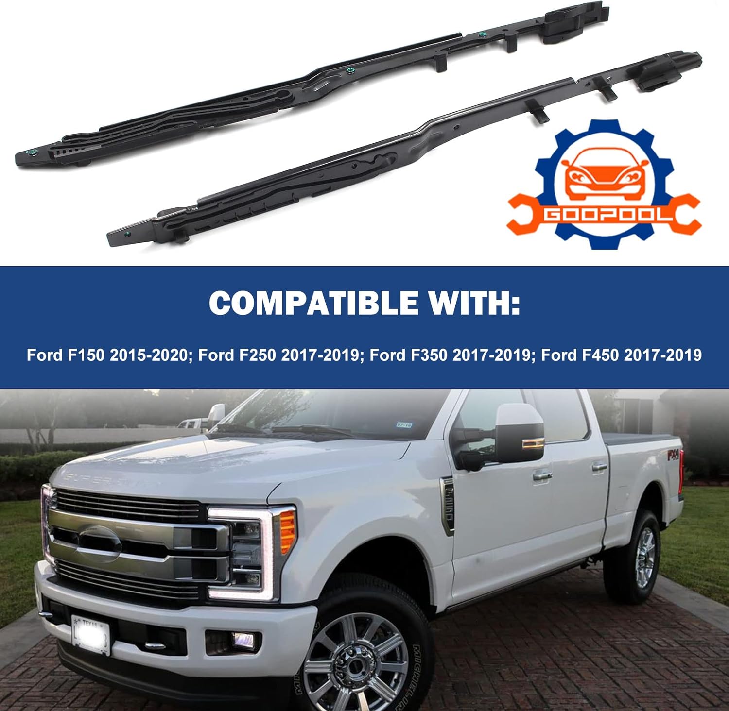 Buy Goopool Sunroof Track Assembly Guide Rails Repair Kit Compatible