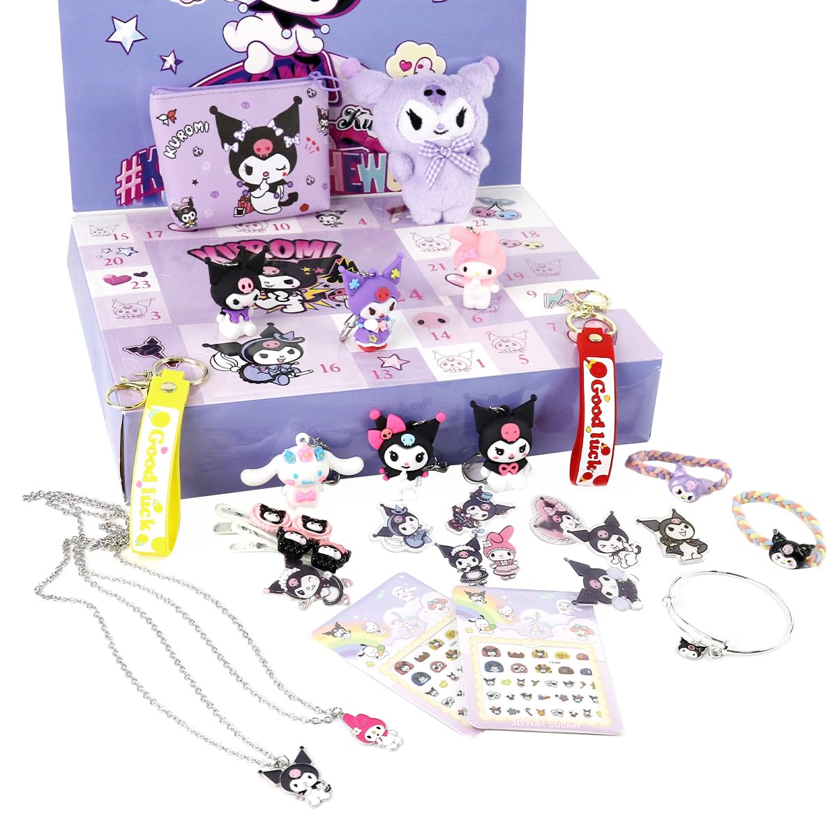 PATPAT®29 in 1 Surprising Gift Box Kawaii Sanrio Kuromi Melody Merchandise Collectible Gift Box Blind Box Birthday Gift for Girls Children's Day Gift-image-7