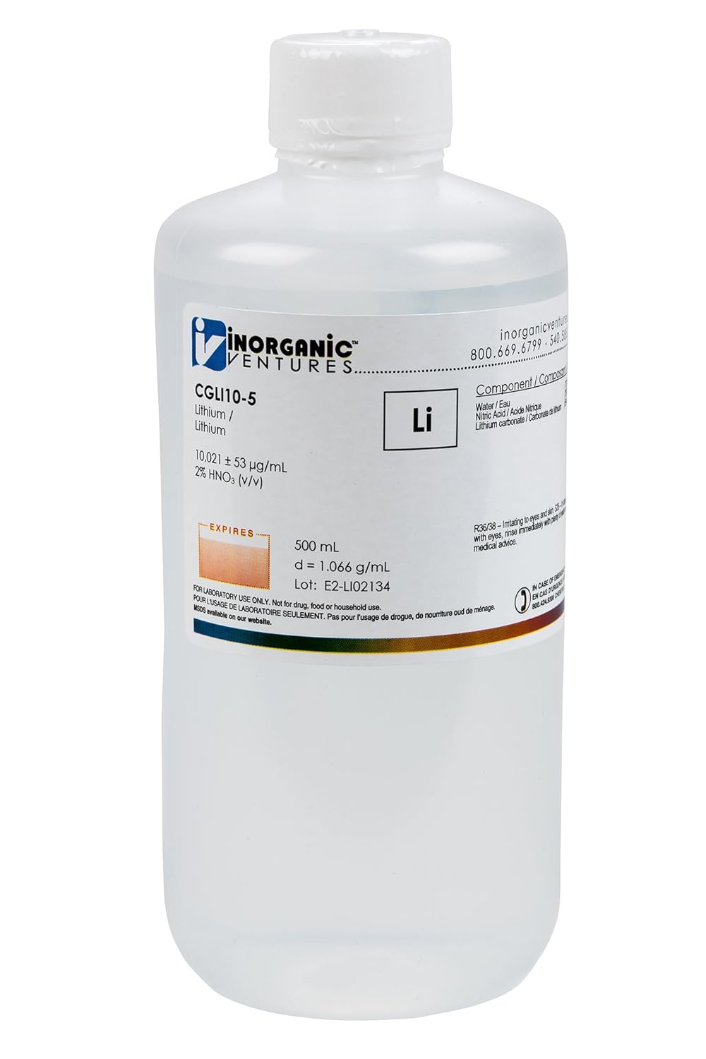 Ventures CGLI105 10,000 ppm Lithium (Li) Standard for ICP