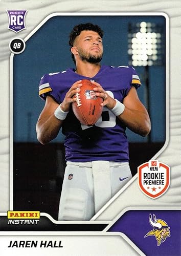 2023 Panini Instant Football #39 Jaren Hall Rookie Card Vikings - Only 517 made!