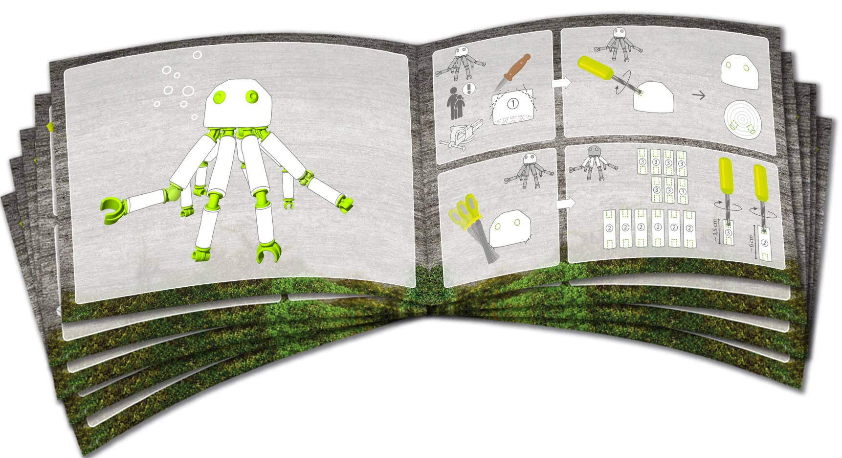 HABA - Terra Kids Connectors - Zestaw podstawowy II - Gra outdoorowa - 8 lat i więcej - 306307, kremowy/jasnobrązowy