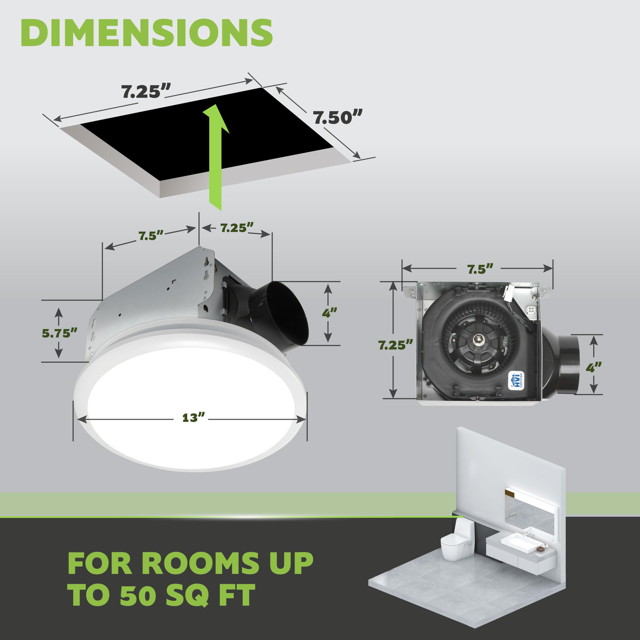exhaust fan dimenbsions klowes Bathroom Fans & Parts at you can fine Homewerks Worldwide Bathroom fan with