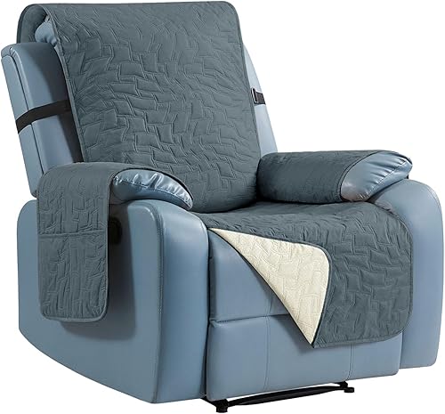 Miniatura 39 de CUCRAF Funda acolchada antideslizante para sofá, resistente al agua, protector de muebles para sofá de 3 cojines, apto para mascotas, funda de sofá