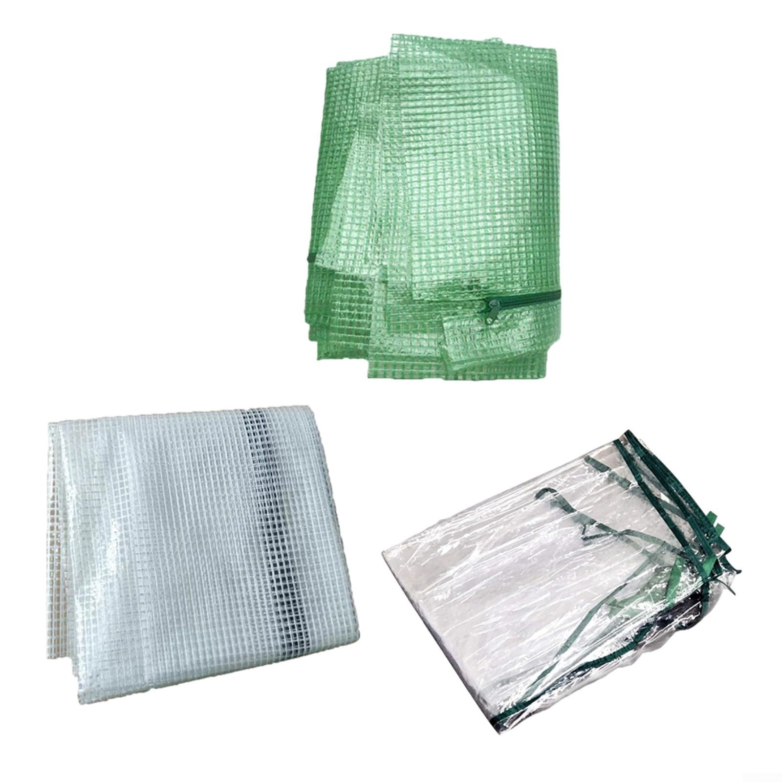 Cubierta de repuesto para invernadero de 4 niveles, invernadero interior, 69 x 49 x 158 cm, protector de plantas de PVC transparente para jardín, balcón, terraza (blanco)