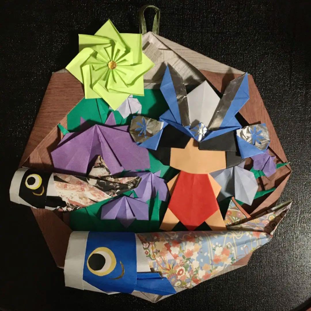 Amazon.co.jp: 端午の節句立体リース②金太郎 兜 菖蒲