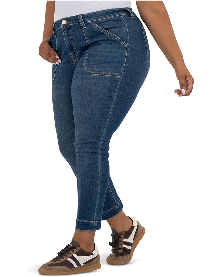 KUT from the Kloth Plus Reese High Rise Straight Leg -front Pork Chop Pockets - #2 of 3