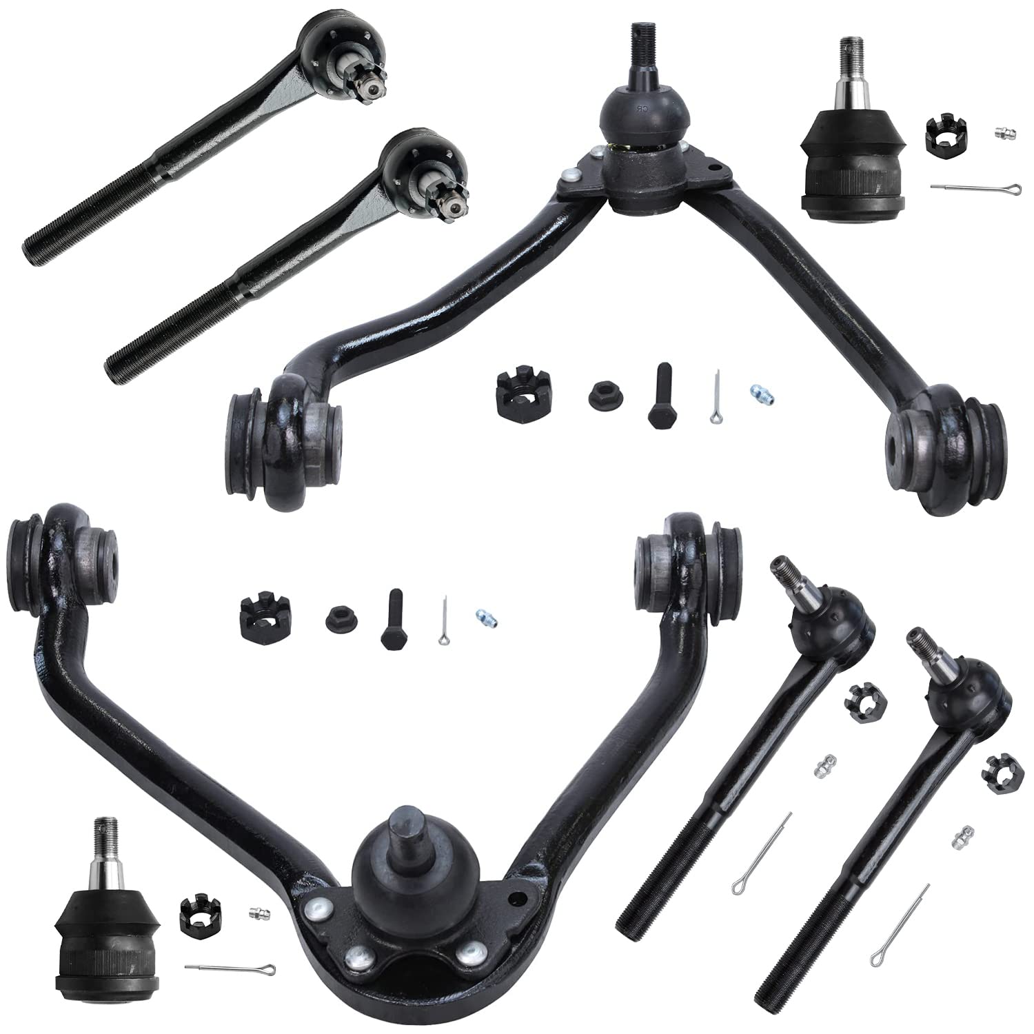 Detroit Axle - 8pc Front End Control Arms Kit for Chevy GMC C1500