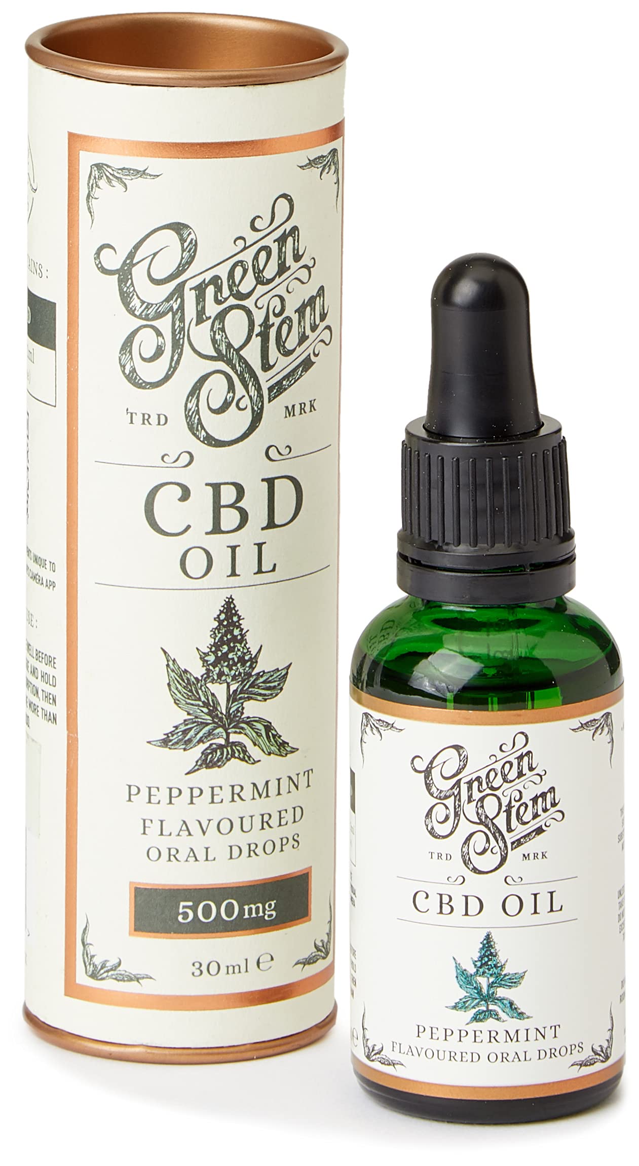 Green Stem Peppermint CBD Oil 500mg