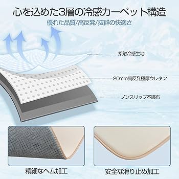 Amazon | HARUMIN ラグ 夏 カーペット 接触冷感 夏用