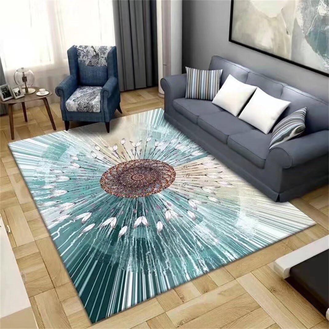 Moquette de chambre et tapis de salon pas cher bleu 200x300