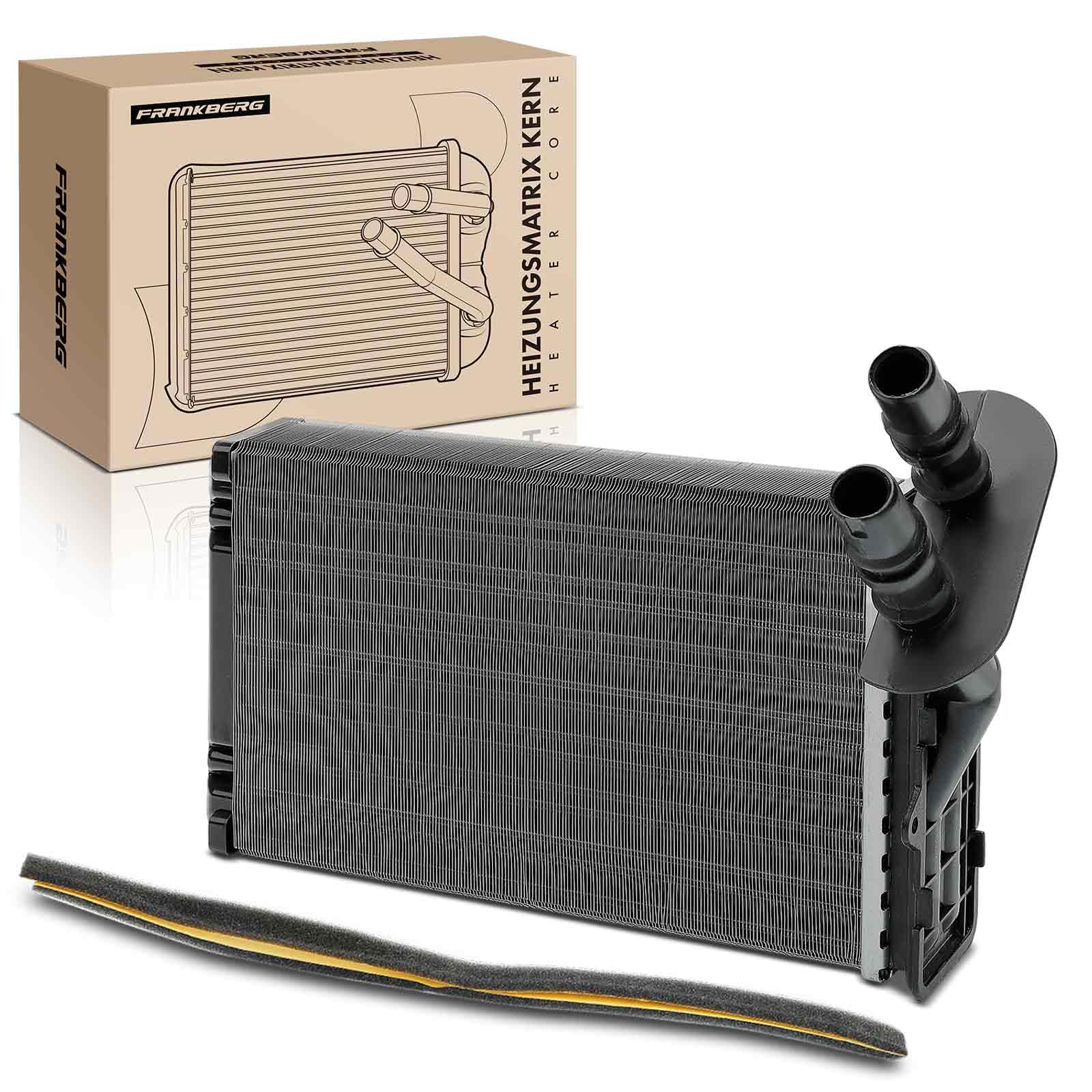 Frankberg Intercambiador de calor para calefacción interior 7701045552 | Compatible con: Clio II BB CB, Thalia II LU, Thalia I LB, Clio II caja/hatchback SB0/1/2
