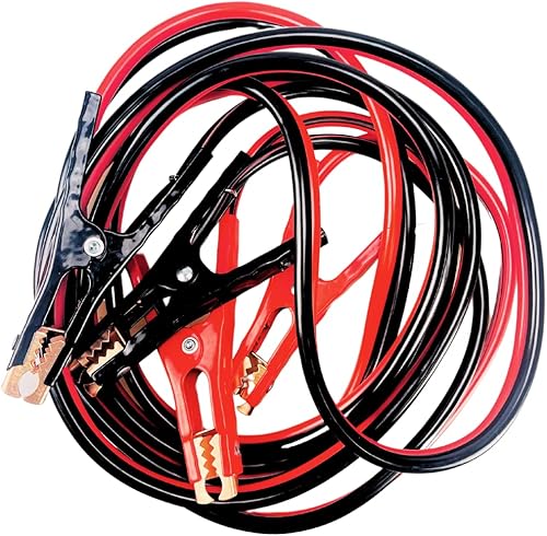 ROAD GENIE Cable de refuerzo de calibre 6 de 16 pies con abrazaderas codificadas por colores y bolsa de transporte para un arranque fácil y confiable ROAD GENIE Cable de refuerzo de calibre 6 de 16 pies con abrazaderas codificadas por colores y bolsa de transporte para un arranque fácil y confiable