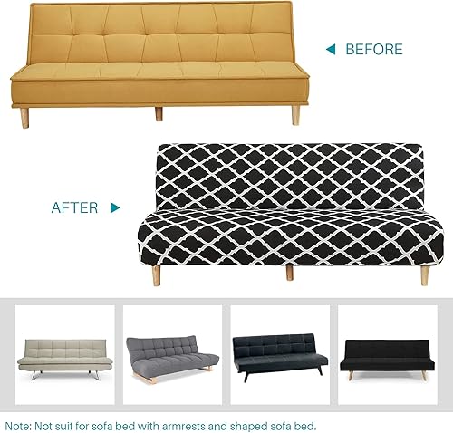 Miniatura 6 de Beacon Funda elástica para sofá para mascotas funda elástica de poliéster y elastano, protectora de muebles lavable sofá sin brazos, plegable, funda
