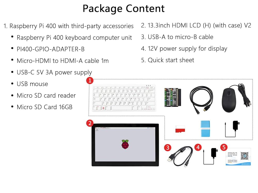 Amazon.co.jp: Waveshare Pi400 キーボードコンピューター