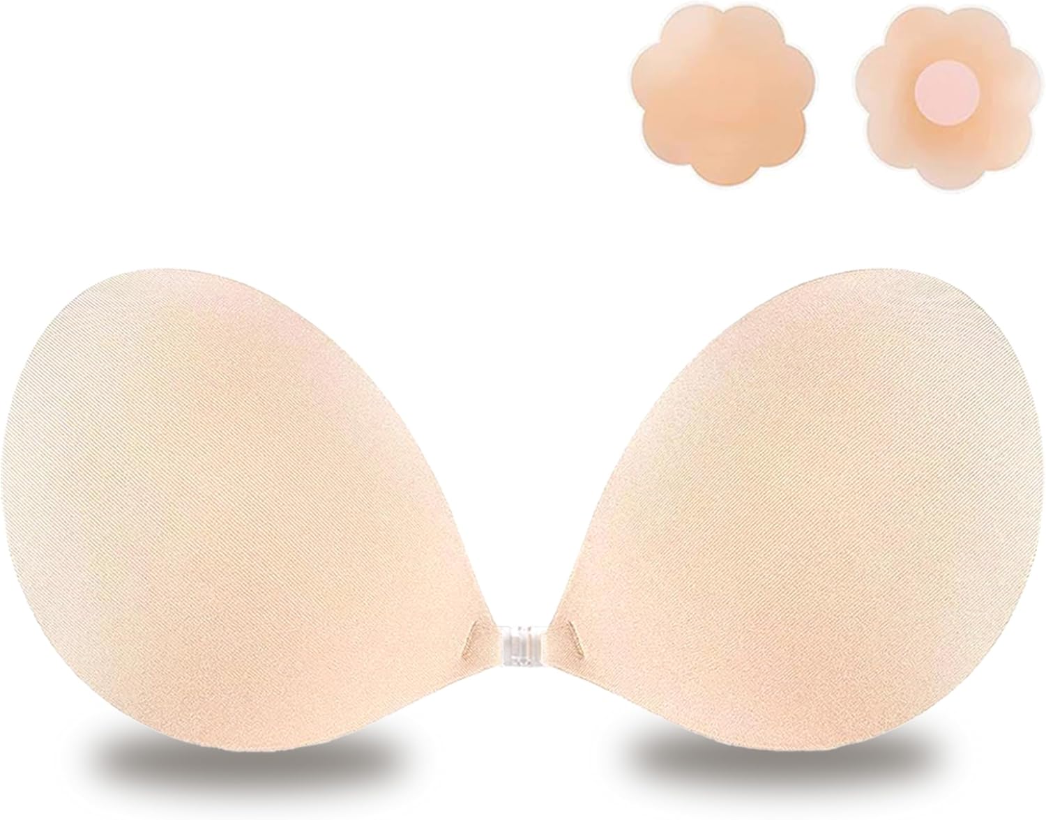 Adhesive Bra Strapless Sticky Invisible Push up Silicone Bra Resuable for Backless Dress
