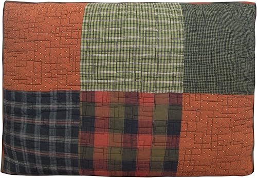 Donna Sharp Funda de almohada  Funda de almohada decorativa con patrón de retazos  King