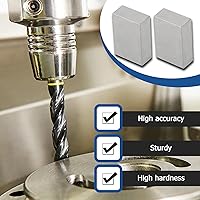 Vista 3 de WFLNHB 1 par de bloques de 2 x 3 pulgadas, sin agujeros, juego de acero endurecido liso (1 x 2 x 3 pulgadas), 123 juegos de fresado de precisión