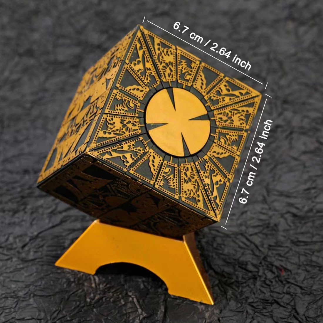 Hellraiser Puzzle Box, Caja De Rompecabezas Desmontable Y Giratoria Deformable, Adecuado para Niños Y Adultos Caja De Rompecabezas De Película De Novedad De Miedo