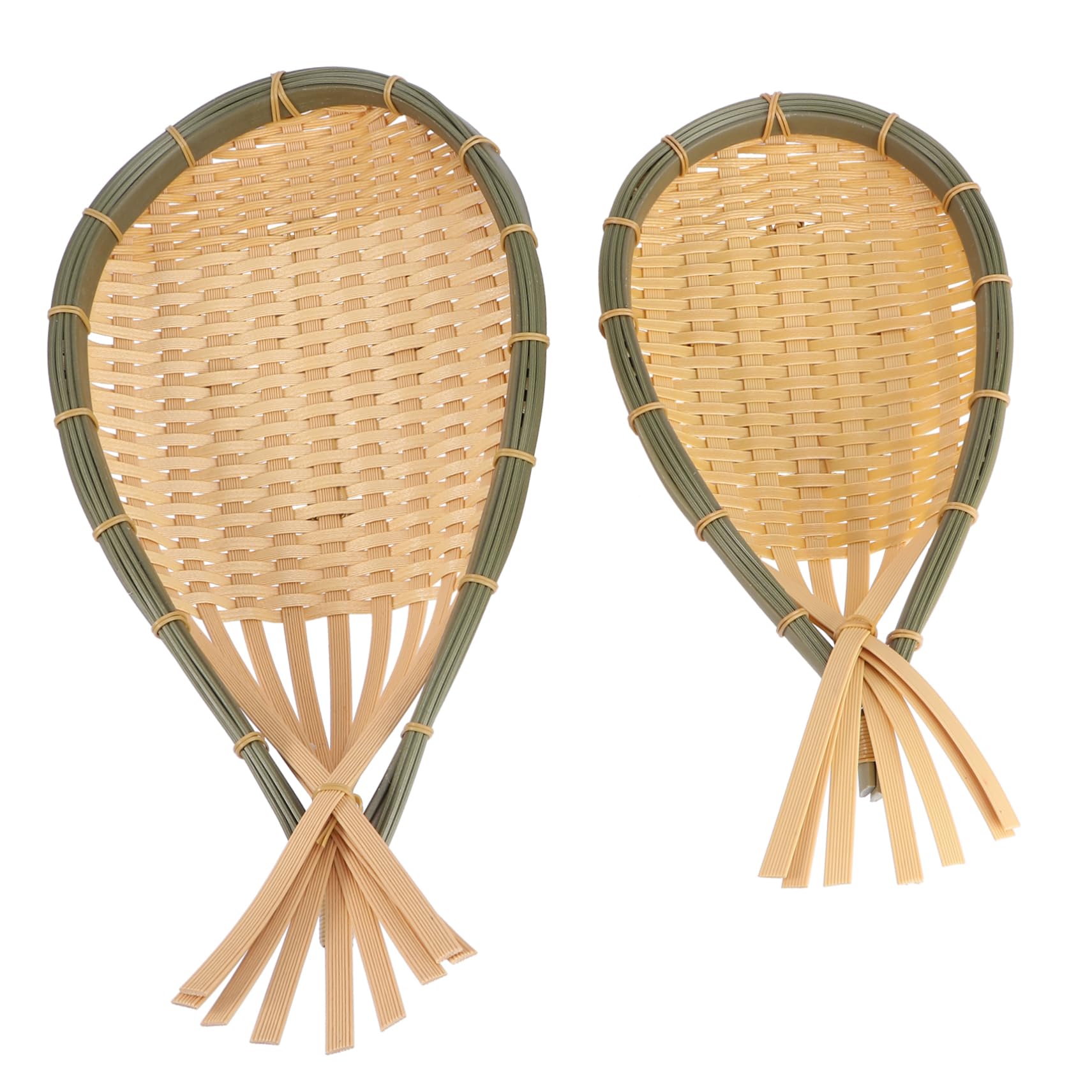 LAPYAPPE 2Pcs Woven Storage Baskets Decorative Food Serving Baskets for Fruits Bread and Snacks Material for Home Kitchen Office Use