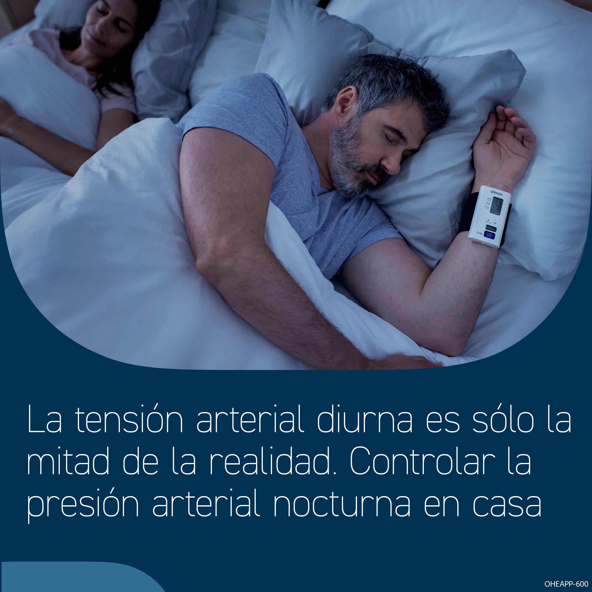 OMRON Nightview Tensiómetro de muñeca, aparato de tensión arterial clínicamente validado y silencioso para mediciones diurnas y nocturnas, medidor de tensión arterial con Bluetooth y app gratuita