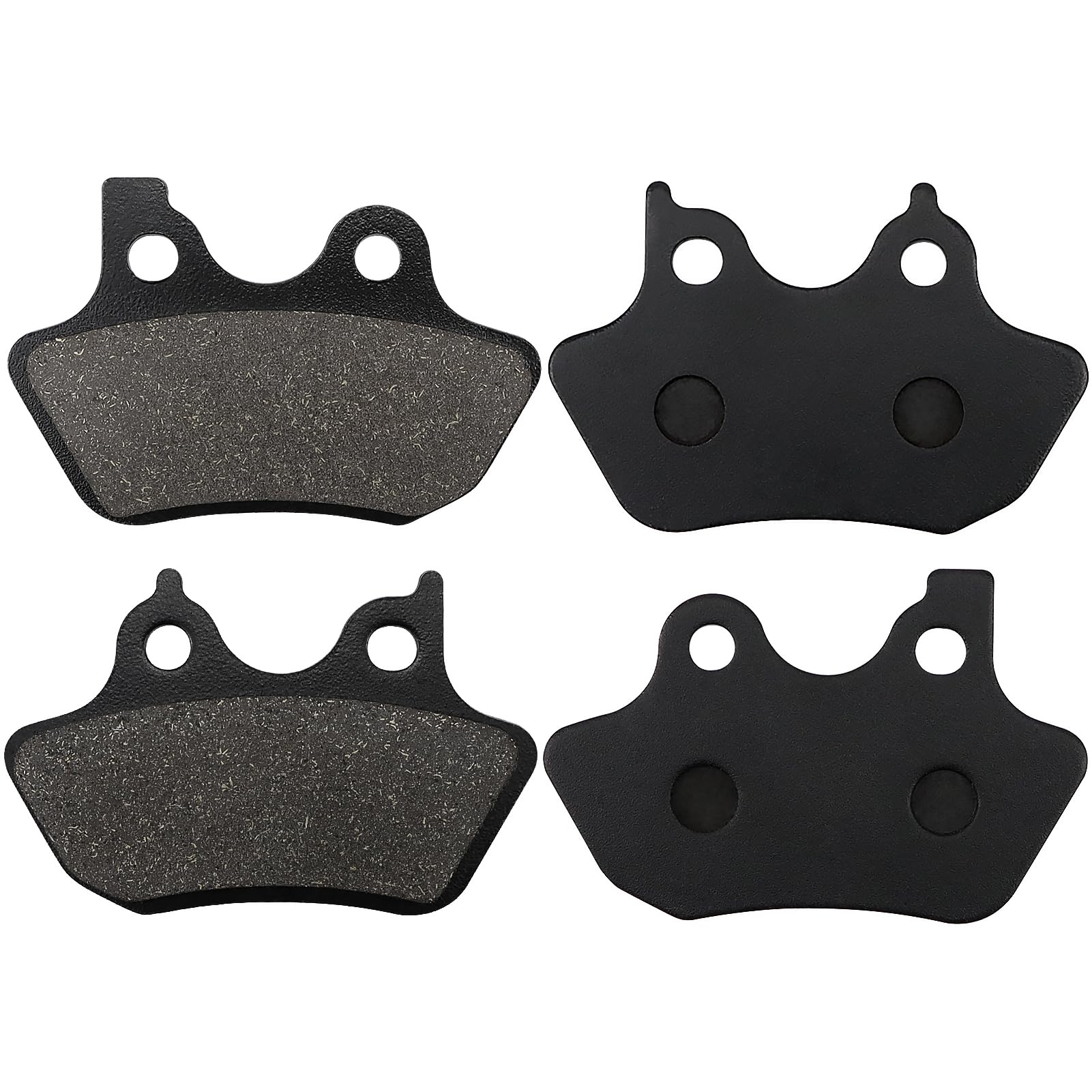 Brake Pads Front and Rear Replacement for Harley Davidson Dyna, Softail, Heritage Classic, Heritage Softail, Fat Boy, Night Train, Sportster 883 1200