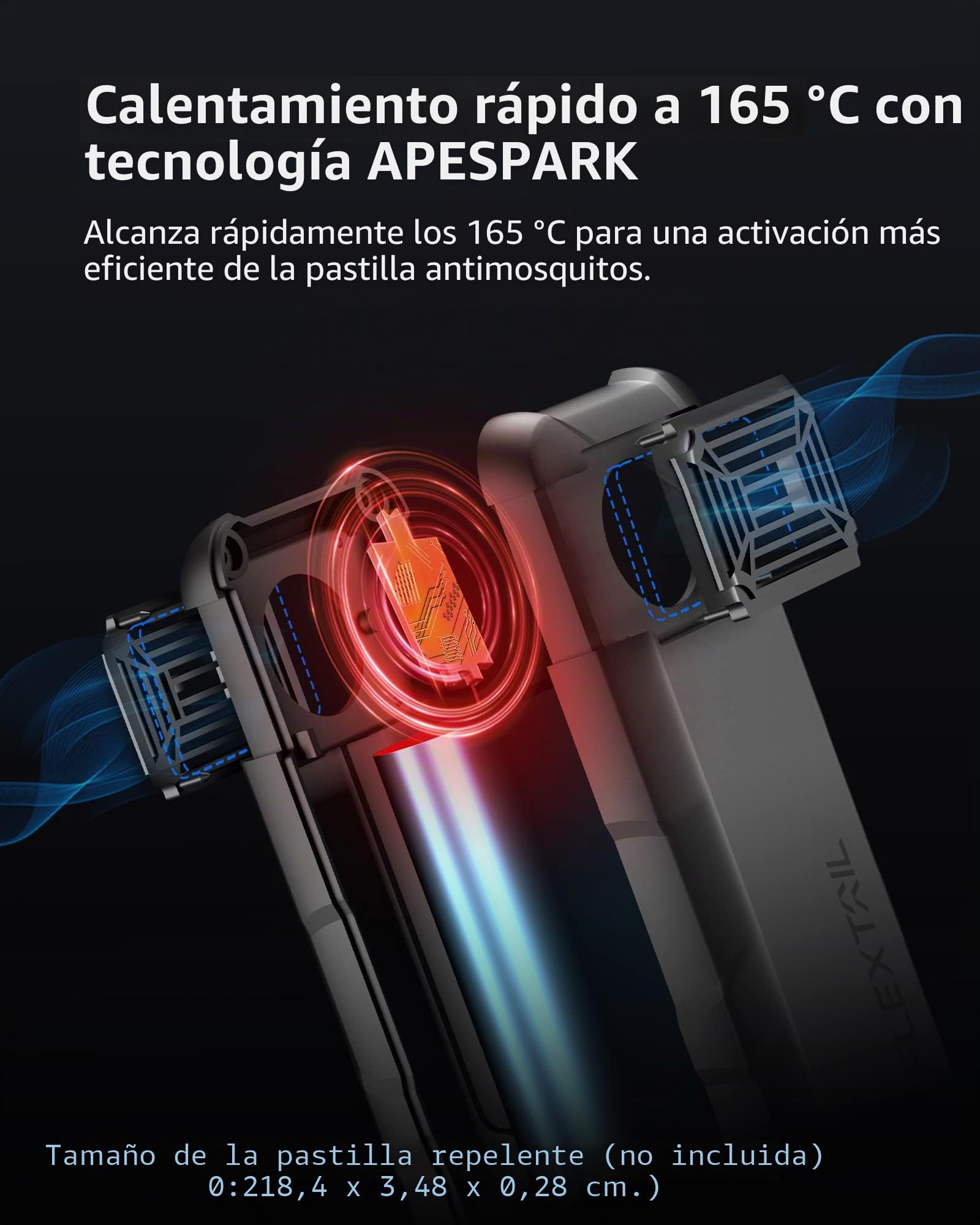FLEXTAILGEAR MAX Repel, Repelente de Mosquitos Eléctrico Portátil, Antimosquitos Exterior, Calefacción de Doble Cara, 9600 mAh Fuente de Alimentación Móvil, Exteriores, Camping, Mochilas(sin Tablero)