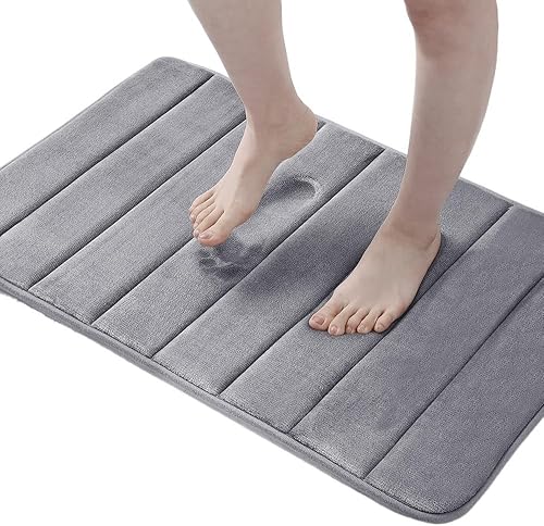 Miniatura 9 de non slip Absorbente Antideslizante Para Baño, Alfombrilla De Espuma Viscoelástica Suave Para Suelo De Cocina, Almohadilla De Terciopelo Coral,