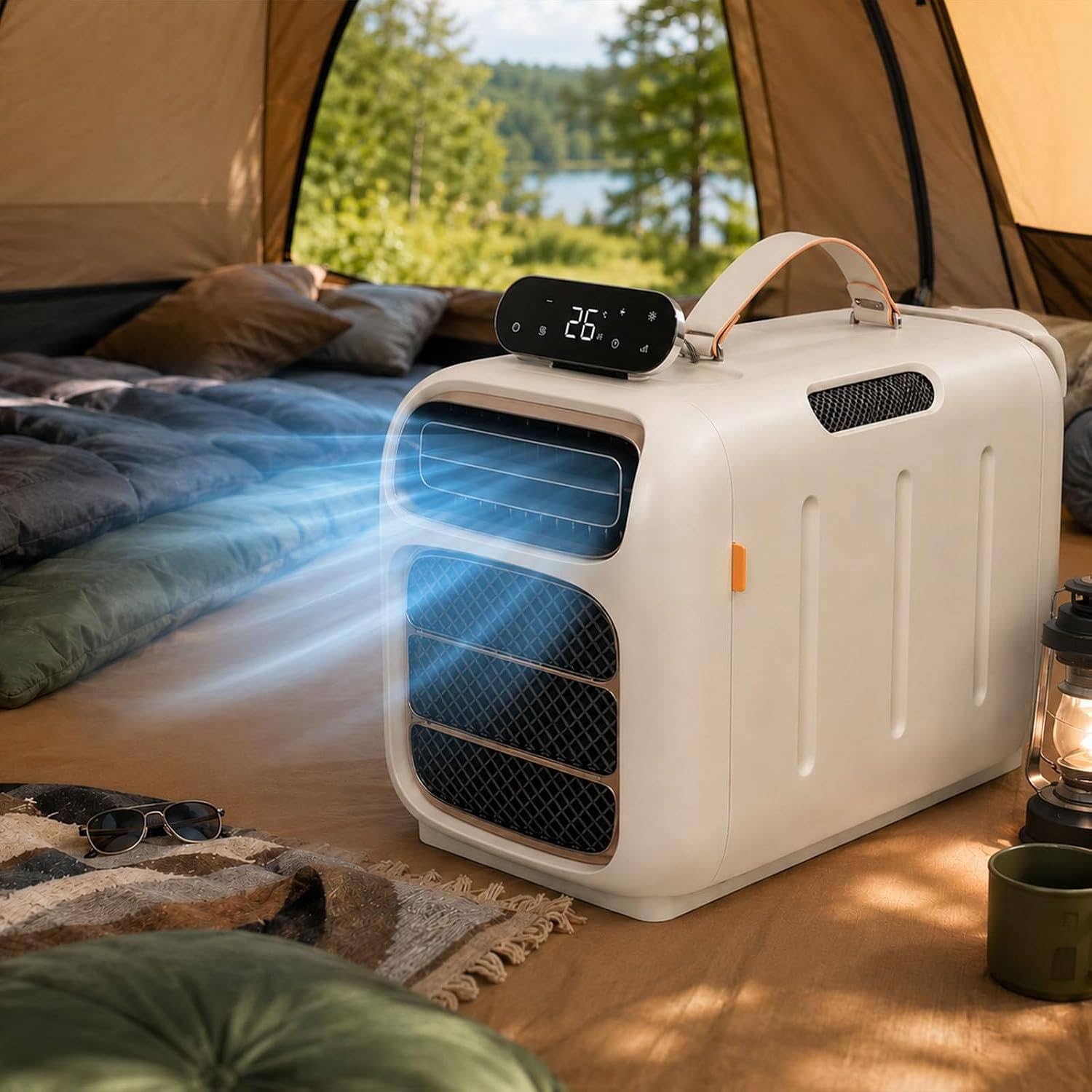 XUXIAO 4800btu Portable Mobile Air Conditioner for Tent Camping