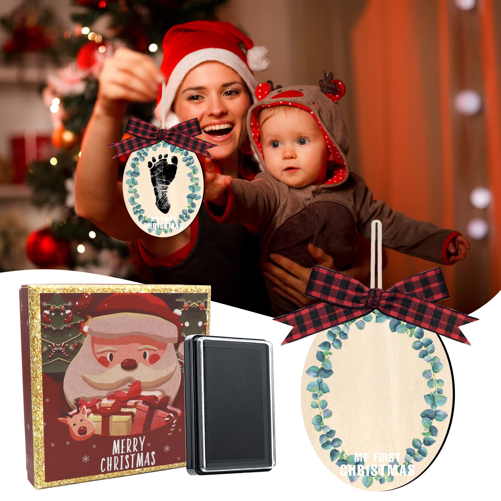 Amazon.co.jp: Baby's My First Christmas 手形または足形
