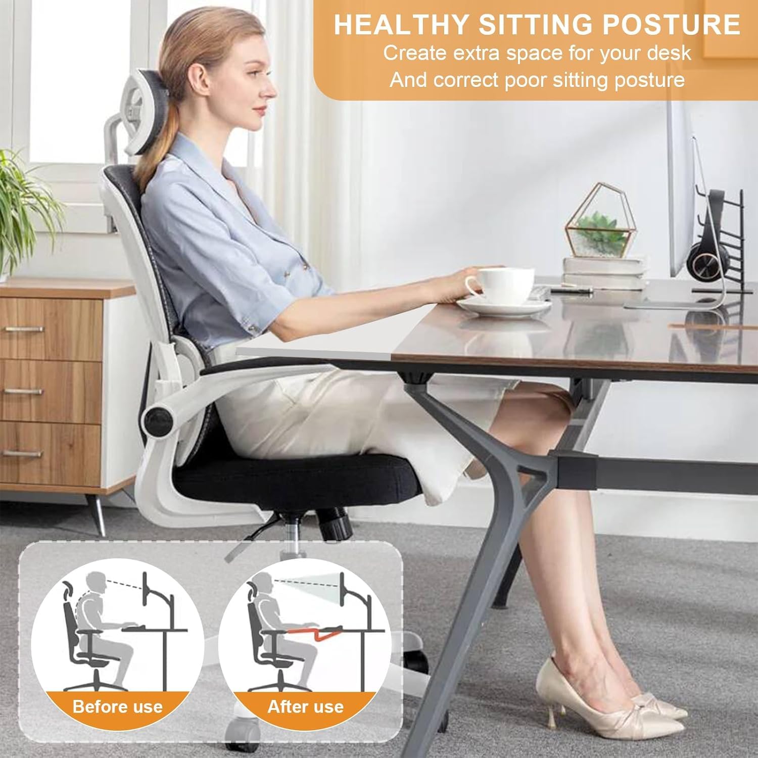 2 Piezas Extensión de Escritorio Plegable con Abrazadera, Ampliación de Mesa sin Taladrar, Bandeja para Teclado Abatible para Tableros de 1-5 cm, Soporte Extensible para Oficina, Teletrabajo y Gaming