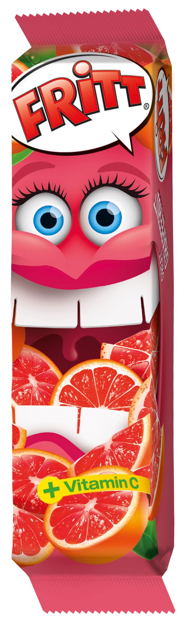 Fritt Frucht 30 x 70 g Kaubonbon-Streifen mit Vitamin C, en 7 leckeren & fruchtigen Geschmacksrichtungen