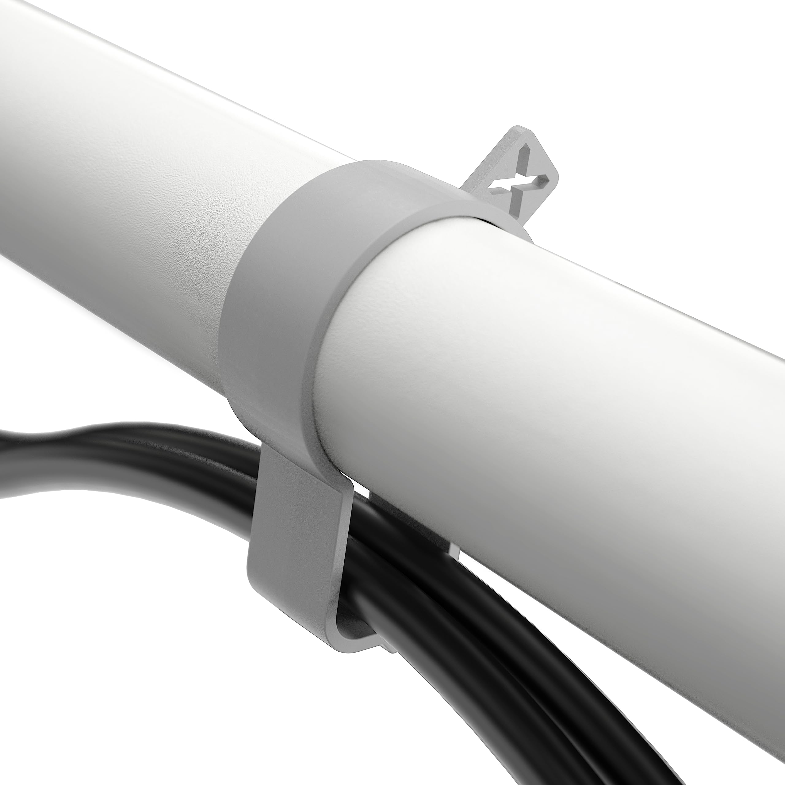 Dataflex Viewgo Monitorarm - Schreibtisch 120 Weiß, platzsparender und ergonomischer Monitorarm, mit Klemme und statischer Höhenverstellung, Stahl, VESA-kompatibel, max. 8kg, geeignet für Monitore bis zu 900mm Höhe | Einzelarm für 1 Monitor, weiß