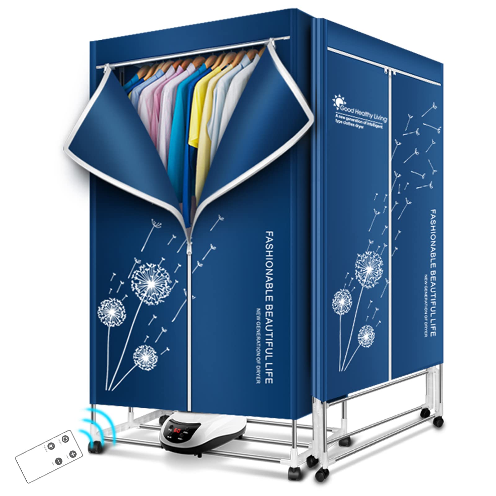 Buy Portable Clothes Dryer 1500W Portable Dryers, 60 Inch Electric