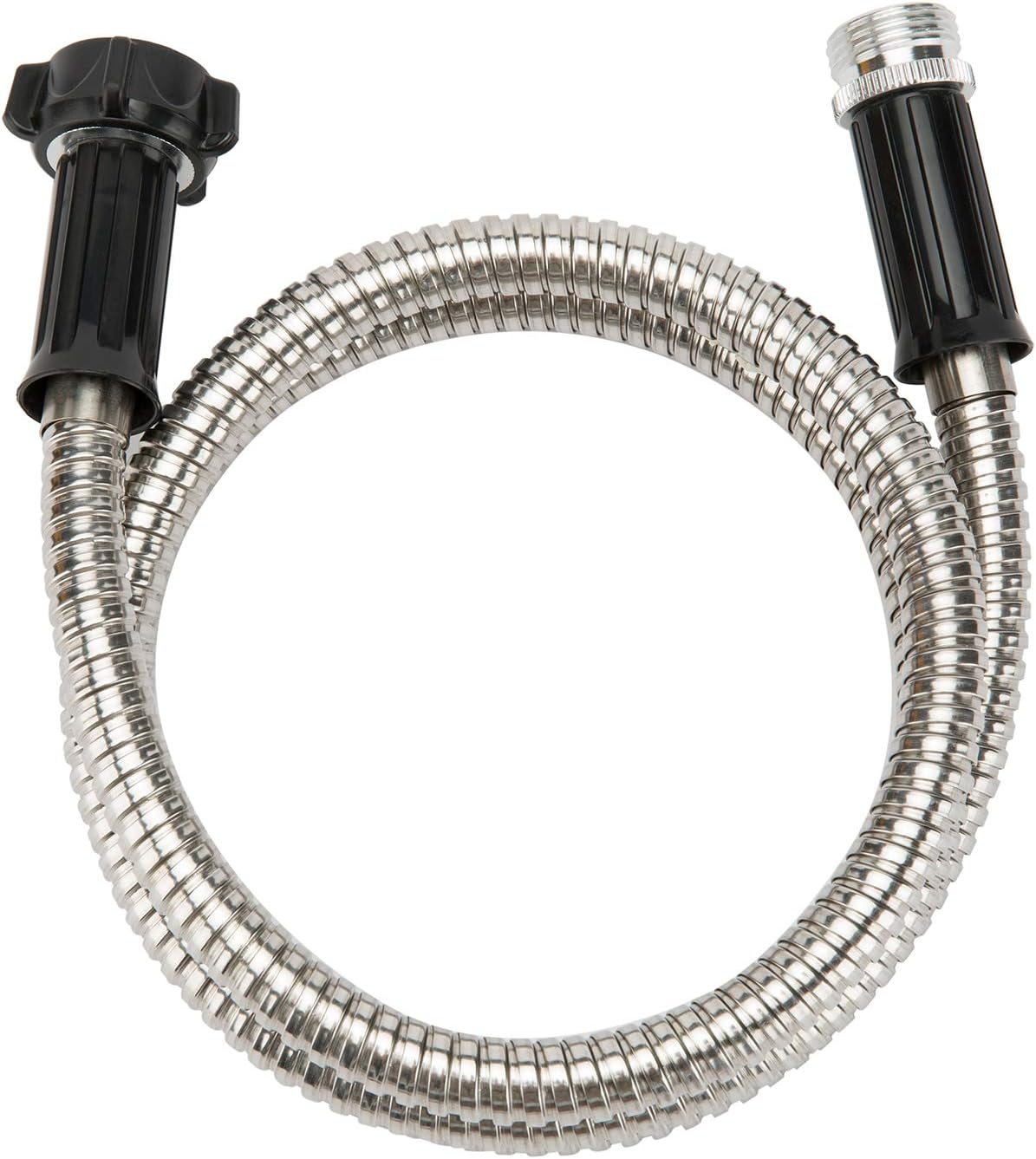 Yanwoo 304 Stainless Steel 30 Feet Garden Hose with Female to Male Connector, Water Hose, Metal Hose, Outdoor Hose (30ft)