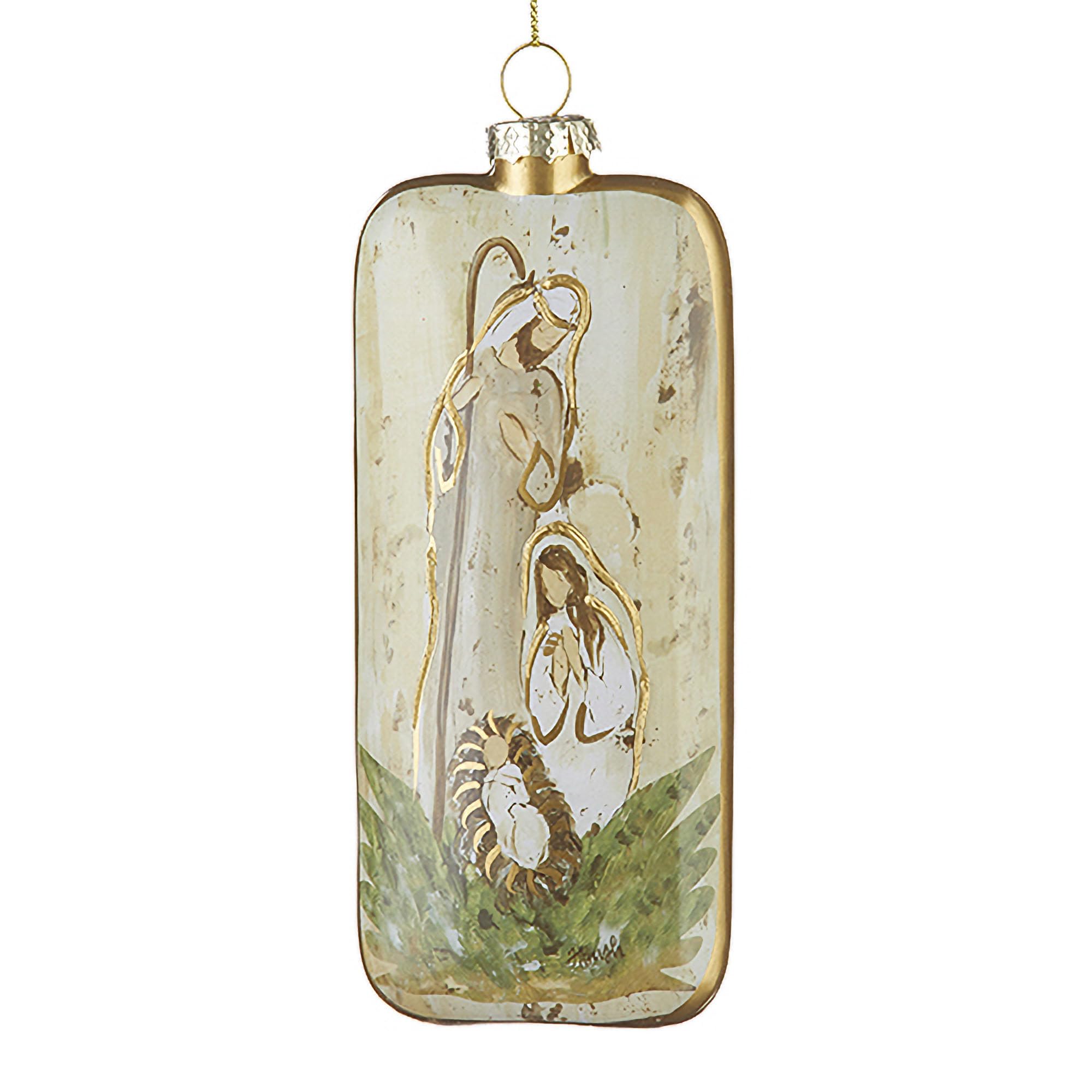 RAZ Imports4224582 Holy Family Ornament, 6-inch Height, Glass