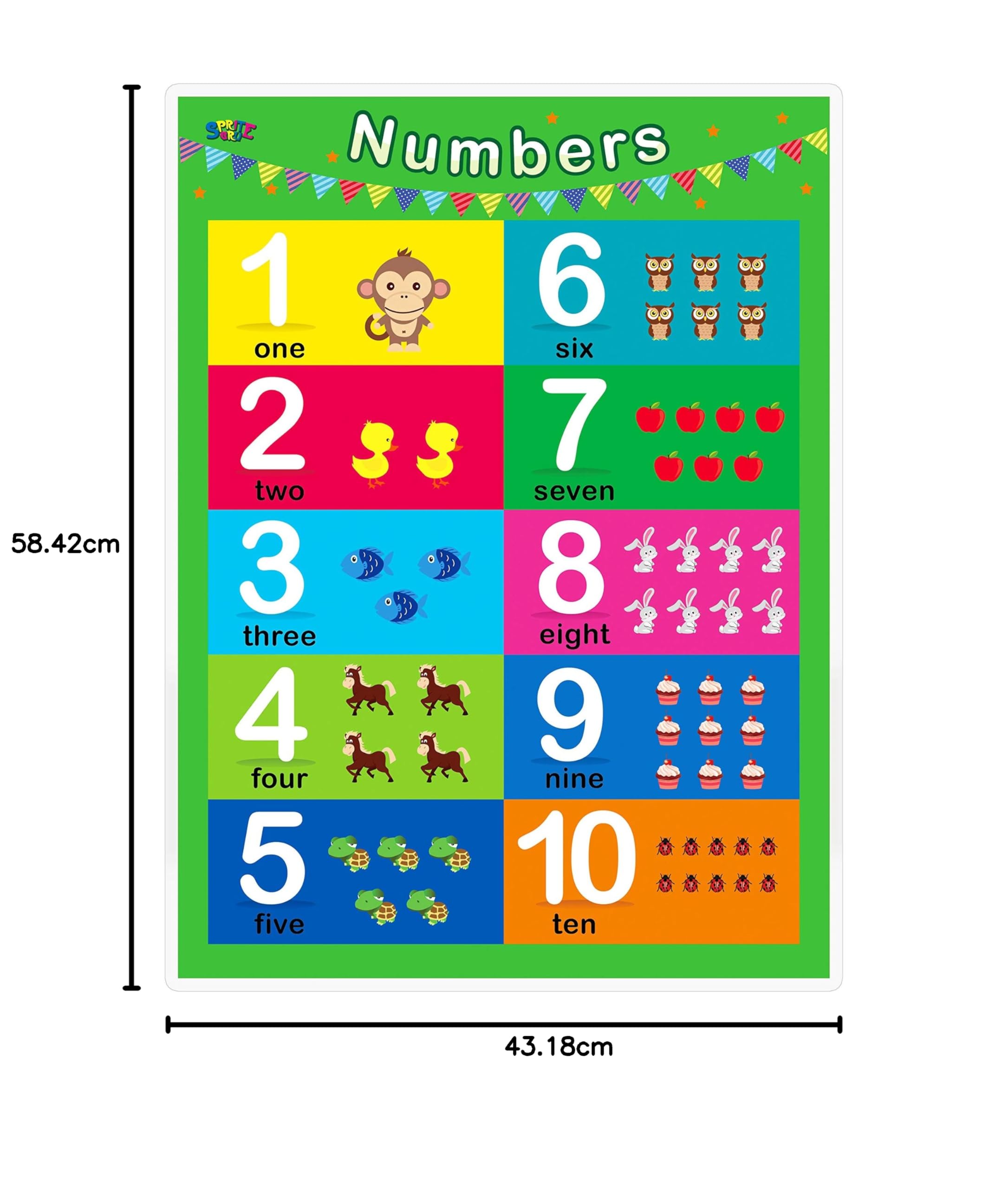 Alphabet, Numbers 1-10 Table